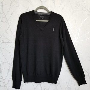 Bruun & Stengade Black Wool + Acrylic Knit Sweater